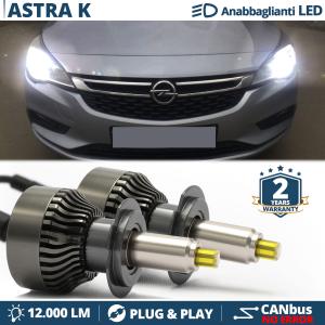 Kit Led H7 per Opel Astra K Luci Bianche Anabbaglianti CANbus | 6500K 12000LM