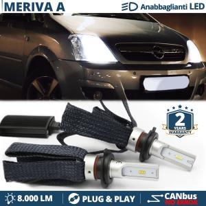 Kit LED H7 para Opel Meriva A Luces de Cruce CANbus | 6500K Blanco Frío 8000LM
