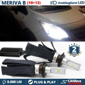 H7 LED Kit für Opel Meriva B Abblendlicht CANbus Birnen | 6500K Weißes Eis 8000LM