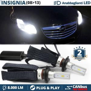 Kit LED H7 para Opel Insignia A hasta 2013 Luces de Cruce CANbus | 6500K Blanco Frío 8000LM