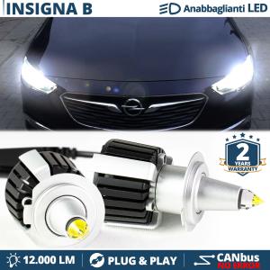 Kit LED H7 pour Opel Insignia B Feux de Croisement | Ampoules LED CANbus Blanc Pur | 6500K 12000LM