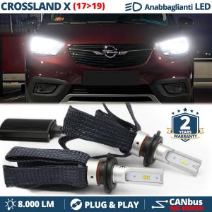 Kit LED H7 pour Opel Crossland X Feux de Croisement CANbus | 6500K Blanc Pur 8000LM