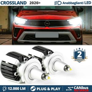 Kit LED H7 pour Opel Crossland Phase II Feux de Croisement | CANbus 55W | Blanc 6500K 12000LM