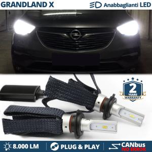 H7 LED Kit für Opel Grandland X Abblendlicht CANbus Birnen | 6500K Weißes Eis 8000LM