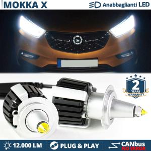 H7 LED Kit for Opel Mokka X Low Beam | Led Bulbs Ice White CANbus 55W | 6500K 12000LM