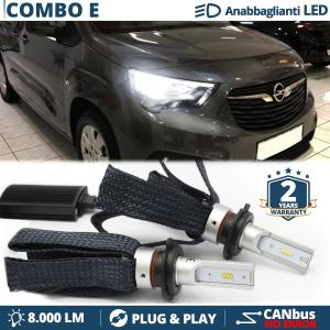H7 LED Kit für Opel Combo E Abblendlicht CANbus Birnen | 6500K Weißes Eis 8000LM