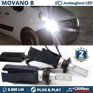 H7 LED Kit für Opel Movano B Abblendlicht CANbus Birnen | 6500K Weißes Eis 8000LM