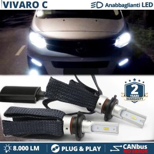 Kit LED H7 pour Opel Vivaro C Feux de Croisement CANbus | 6500K Blanc Pur 8000LM