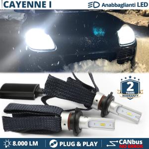 Kit LED H7 pour Porsche Cayenne 955 Feux de Croisement CANbus | 6500K Blanc Pur 8000LM