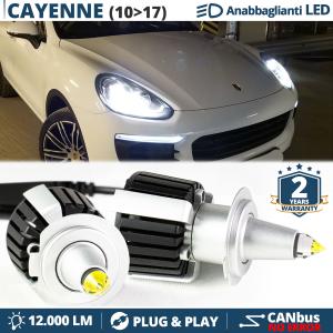 Lampade LED H7 per Porsche Cayenne 2 92A Anabbaglianti Lenticolari CANbus | 6500K 12000LM