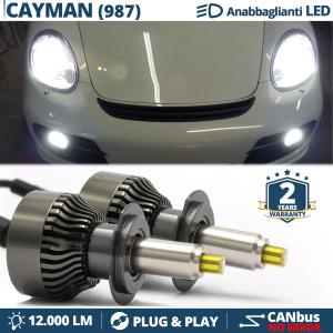 Kit LED H7 pour Porsche CAYMAN 987 Feux de Croisement | Ampoules Led CANbus 6500K 12000LM