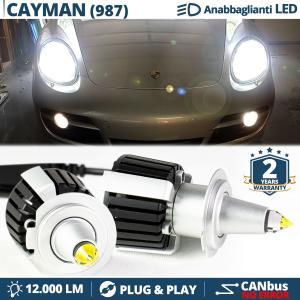 Kit LED H7 pour Porsche Cayman 987 Feux de Croisement Lenticulaires CANbus | 6500K 12000LM