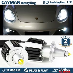 Kit LED H7 pour Porsche Cayman 987 MK2 Feux de Croisement Lenticulaires CANbus | 6500K 12000LM