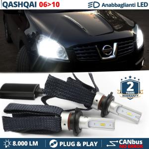 Kit LED H7 pour Nissan Qashqai J10 06-10 Feux de Croisement CANbus | 6500K Blanc Pur 8000LM