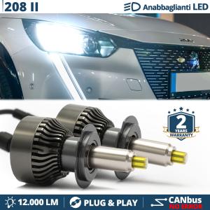 Lampade LED H7 per Peugeot 208 2 Luci Bianche Anabbaglianti CANbus | 6500K 12000LM