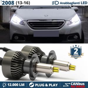 H7 LED Kit für Peugeot 2008 Abblendlicht | Canbus LED Birnen 6500K 12000LM