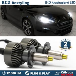 Kit LED H7 pour Peugeot RCZ 12-15 Feux de Croisement | Ampoules Led CANbus 6500K 12000LM