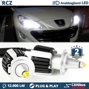 H7 LED Kit für Peugeot RCZ Abblendlicht | LED Birnen CANBUS Weiß Eis | 6500K 12000LM