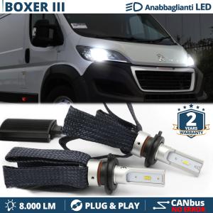 H7 LED Kit für Peugeot Boxer 3 Abblendlicht CANbus Birnen | 6500K Weißes Eis 8000LM