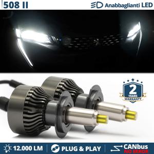 Kit LED H7 para Peugeot 508 2 Luces de Cruce | Bombillas Led Canbus 6500K 12000LM