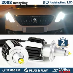 H7 LED Kit for Peugeot 2008 Facelift Low Beam Lenticular | CANbus Led Bulbs | 6500K 12000LM