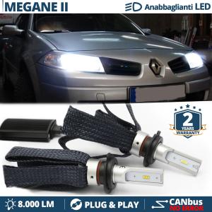 H7 LED Kit für Renault MEGANE 2 Abblendlicht CANbus Birnen | 6500K Weißes Eis 8000LM