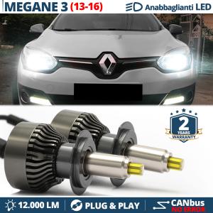 Kit LED H7 pour Renault MEGANE 3 Phase 2 Feux de Croisement | Ampoules Led CANbus 6500K 12000LM