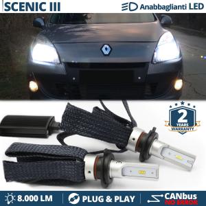 H7 LED Kit for Renault Scenic 3 Low Beam CANbus Bulbs | 6500K Cool White 8000LM