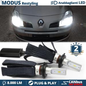 H7 LED Kit für Renault MODUS Facelift Abblendlicht CANbus Birnen | 6500K Weißes Eis 8000LM