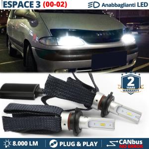Kit LED H7 CANbus per Renault Espace 3 Restyling Luci Anabbaglianti | Bianco Ghiaccio 6500K 8000LM