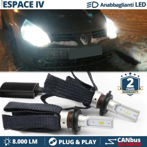Lampade LED H7 per Renault Espace 4 Luci Bianche Anabbaglianti CANbus | 6500K 8000LM