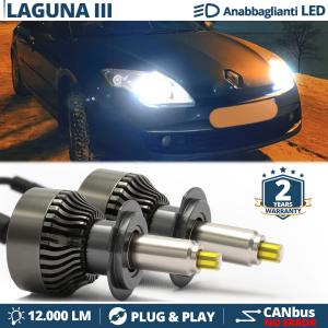 Kit LED H7 pour Renault Laguna 3 Feux de Croisement | Ampoules Led CANbus 6500K 12000LM