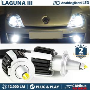 Kit LED H7 para Renault Laguna 3 Luces de Cruce Lenticulares CANbus | 6500K 12000LM