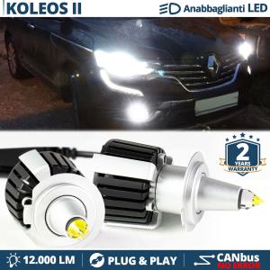 H7 LED Bulbs for Renault KOLEOS 2 Low Beam Lenticular Headlights CANbus 55W | 6500K 12000LM