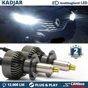 Kit LED H7 pour Renault Kadjar Feux de Croisement | Ampoules Led CANbus 6500K 12000LM