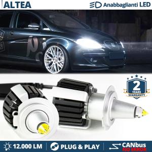H7 LED Kit for Seat ALTEA, ALTEA XL Low Beam | Led Bulbs Ice White CANbus 55W | 6500K 12000LM