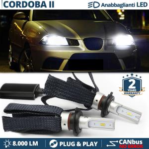 Kit Full LED H7 per Seat CORDOBA 2 Luci Anabbaglianti CANbus | Bianco Potente 6500K 8000LM