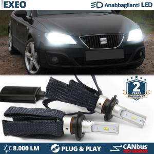 H7 LED Kit for Seat EXEO Low Beam CANbus Bulbs | 6500K Cool White 8000LM