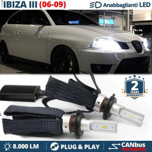 Kit LED H7 para Seat IBIZA 6L Facelift Luces de Cruce CANbus | 6500K Blanco Frío 8000LM