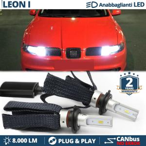 H7 LED Kit for Seat LEON 1M Low Beam CANbus Bulbs | 6500K Cool White 8000LM