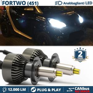 Kit LED H7 pour Smart FORTWO W451 Feux de Croisement | Ampoules Led CANbus 6500K 12000LM