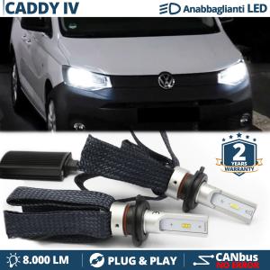 Kit LED H7 para Vw CADDY 4 Luces de Cruce CANbus | 6500K Blanco Frío 8000LM