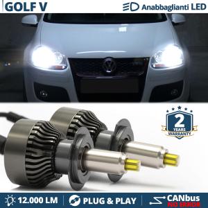 H7 LED Kit for Volkswagen GOLF 5 Low Beam | LED Bulbs CANbus 6500K 12000LM