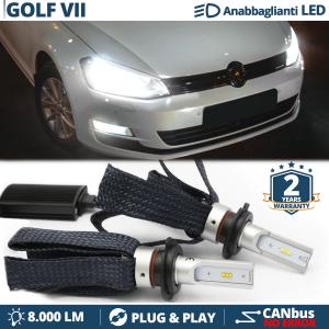 Kit LED H7 para Volkswagen GOLF 7 Luces de Cruce CANbus | 6500K Blanco Frío 8000LM