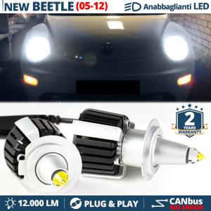 H7 LED Kit für Vw NEW BEETLE Facelift Abblendlicht | LED Birnen CANBUS Weiß Eis | 6500K 12000LM