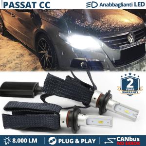 Kit LED H7 para Volkswagen PASSAT CC Luces de Cruce CANbus | 6500K Blanco Frío 8000LM