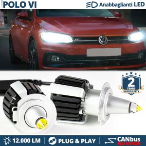 Kit LED H7 pour Vw POLO AW1 Feux de Croisement | Ampoules LED CANbus Blanc Pur | 6500K 12000LM