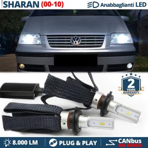H7 LED Kit für VW SHARAN 7M Facelift Abblendlicht CANbus Birnen | 6500K Weißes Eis 8000LM