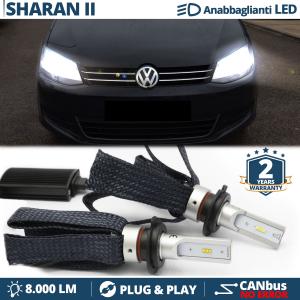 Kit Full LED H7 per VW SHARAN 7N Luci Anabbaglianti CANbus | Bianco Potente 6500K 8000LM