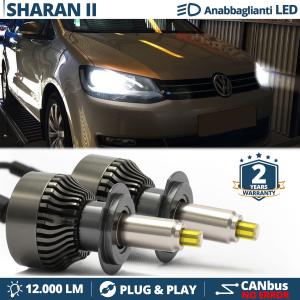 Kit LED H7 pour Volkswagen SHARAN 7N Feux de Croisement | Ampoules Led CANbus 6500K 12000LM